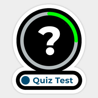 Quiz Test Sticker